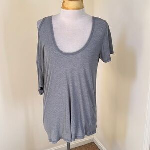 NWT! Ben Taverniti Unravel project misty blue small potassium distressed jersey.